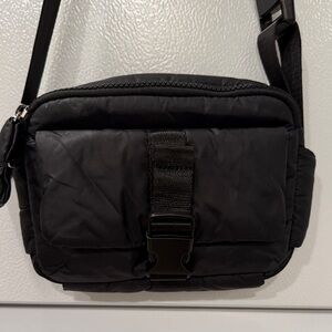 Happily Grey Fabric Crossbody Bag